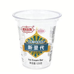 Disposable PP Plastic Ice Cream Sundae Cup With Customized Printing