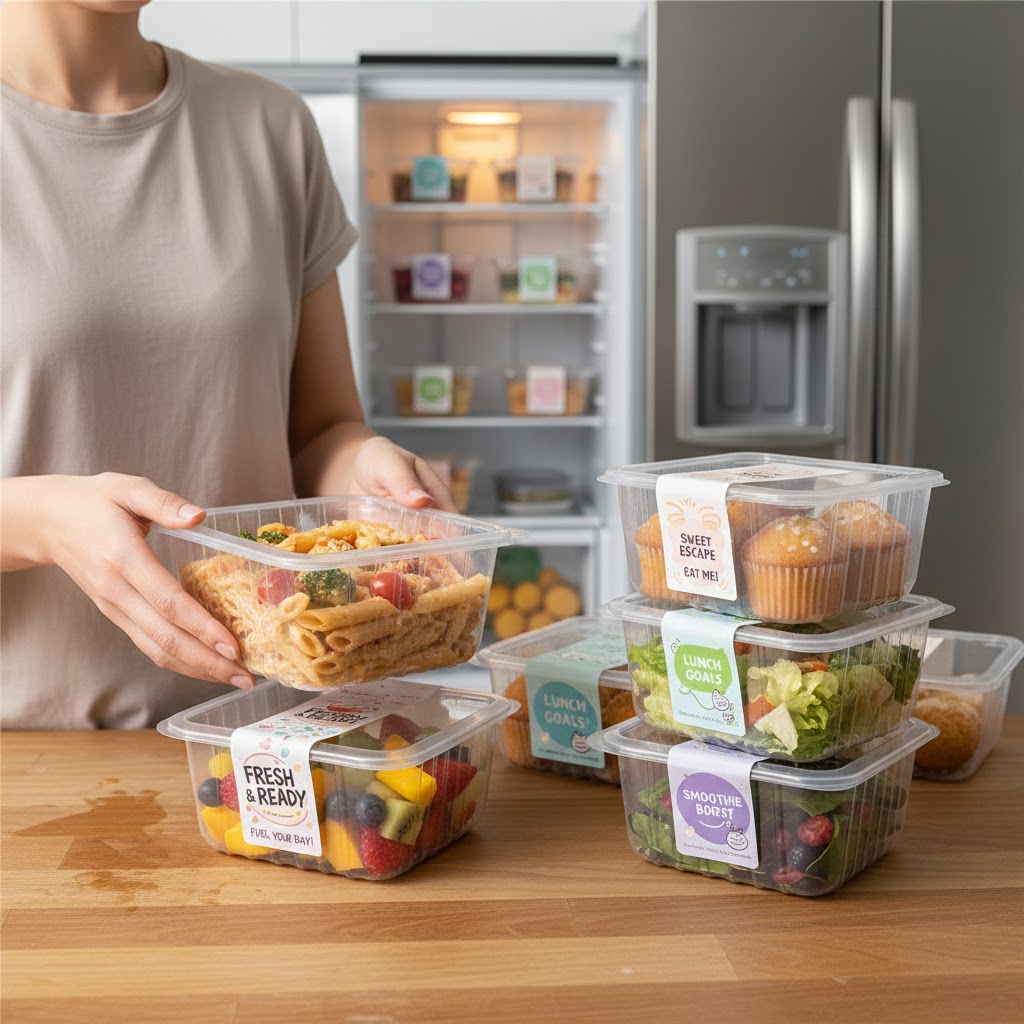 Refrigerator&Microwave-Safe PP Disposable Sqaure Bowl - Image 4