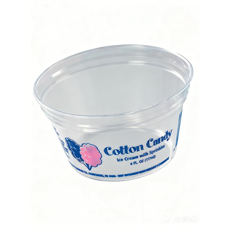 Disposable PP Plastic Ice Cream Cup With Customized Printing - Image 2