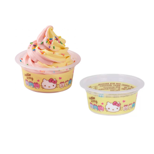 Hello Kitty PP Plastic Ice Cream With Customized Printing