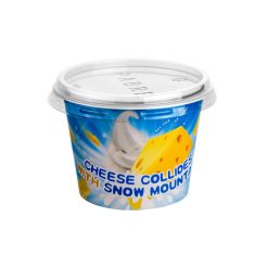 200ml Disposable PP Plastic Ice Cream Cup Round Shape With Customized Printing With Lid