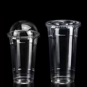 Ø107mm PET Disposable Large Capacity Cup — Transparent Cups for Bubble Tea, Ice Cream, and Coffee