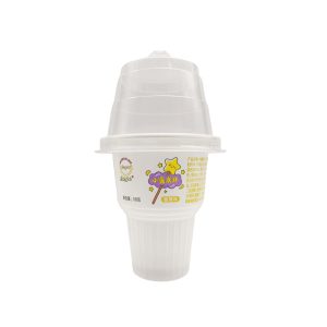 Mini Disposable PP Plastic Torch Ice Cream With Customized Printing