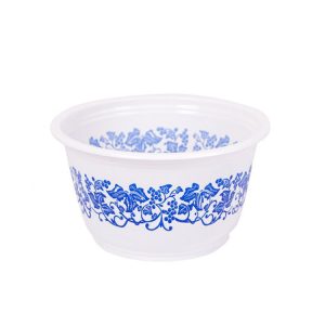 Plastic Blue and White Porcelain Disposable Bowl&Cup