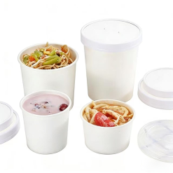Paper White Soup Container Wholesale